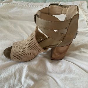Marc Fisher open toe cut-out booties